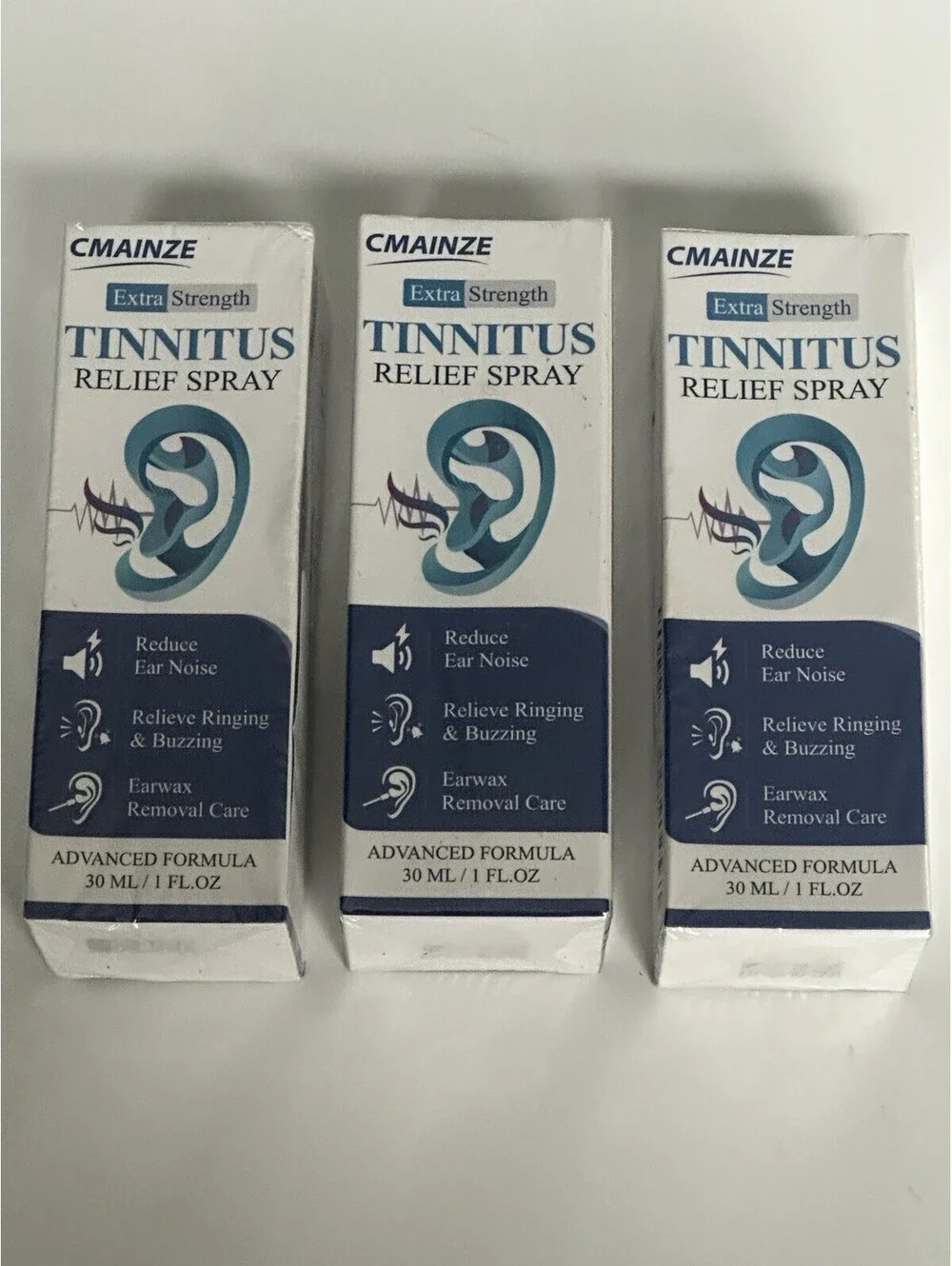 3 Pack - Tinnitus Relief Spray -  30ml - New Sealed - Exp 3/26/2028
